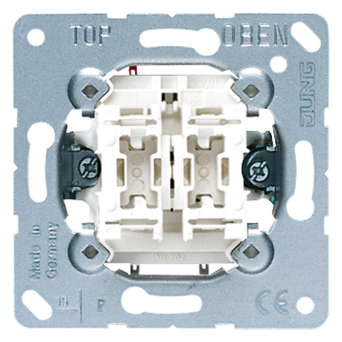 Выключатель 2-клавишного Jung коллекции JUNG, 505U